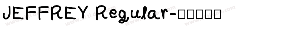 JEFFREY Regular字体转换
